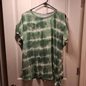 Avon Green Tie Dye Top Women's 1X